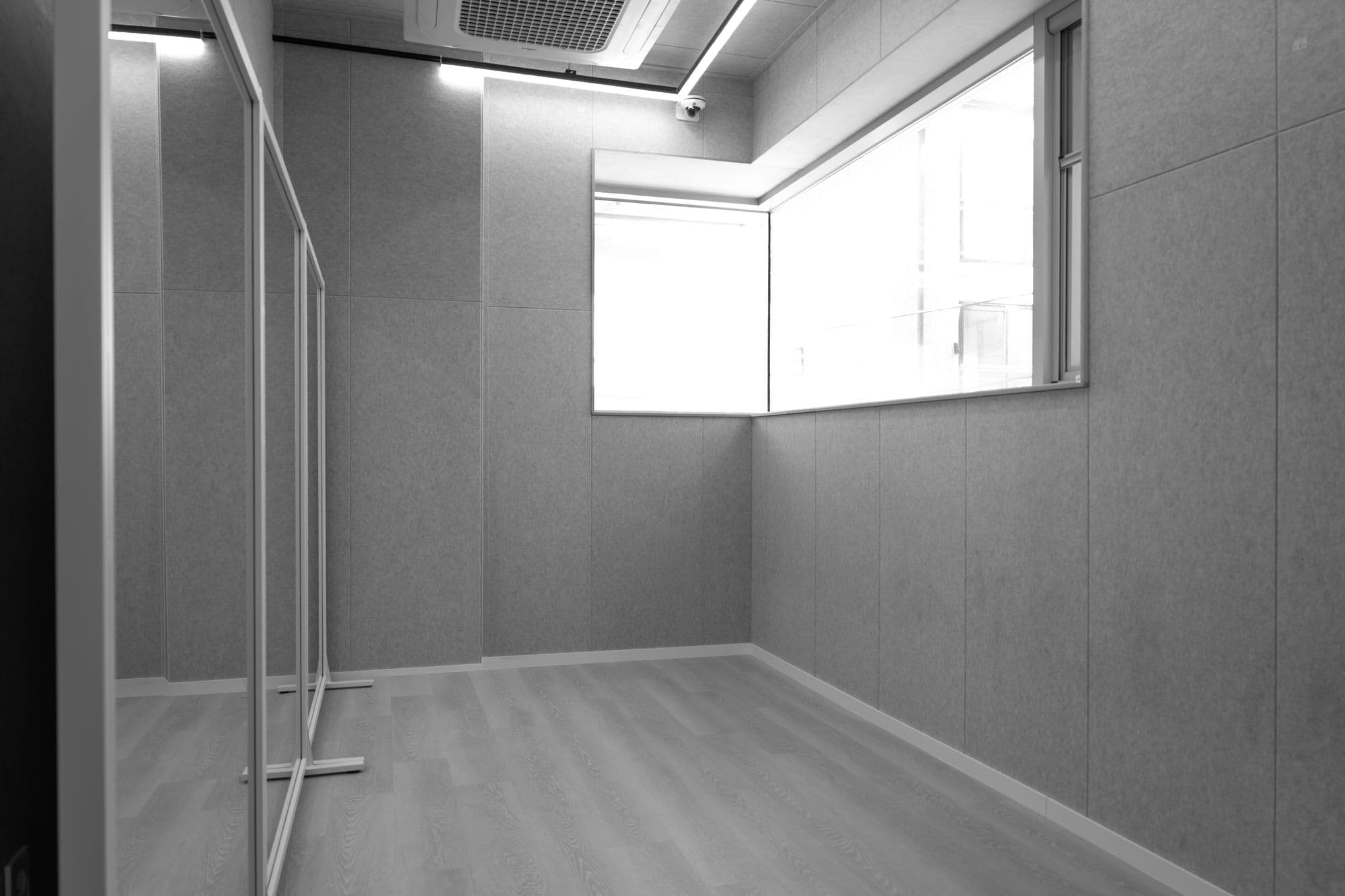 A sala de ensaio pequena